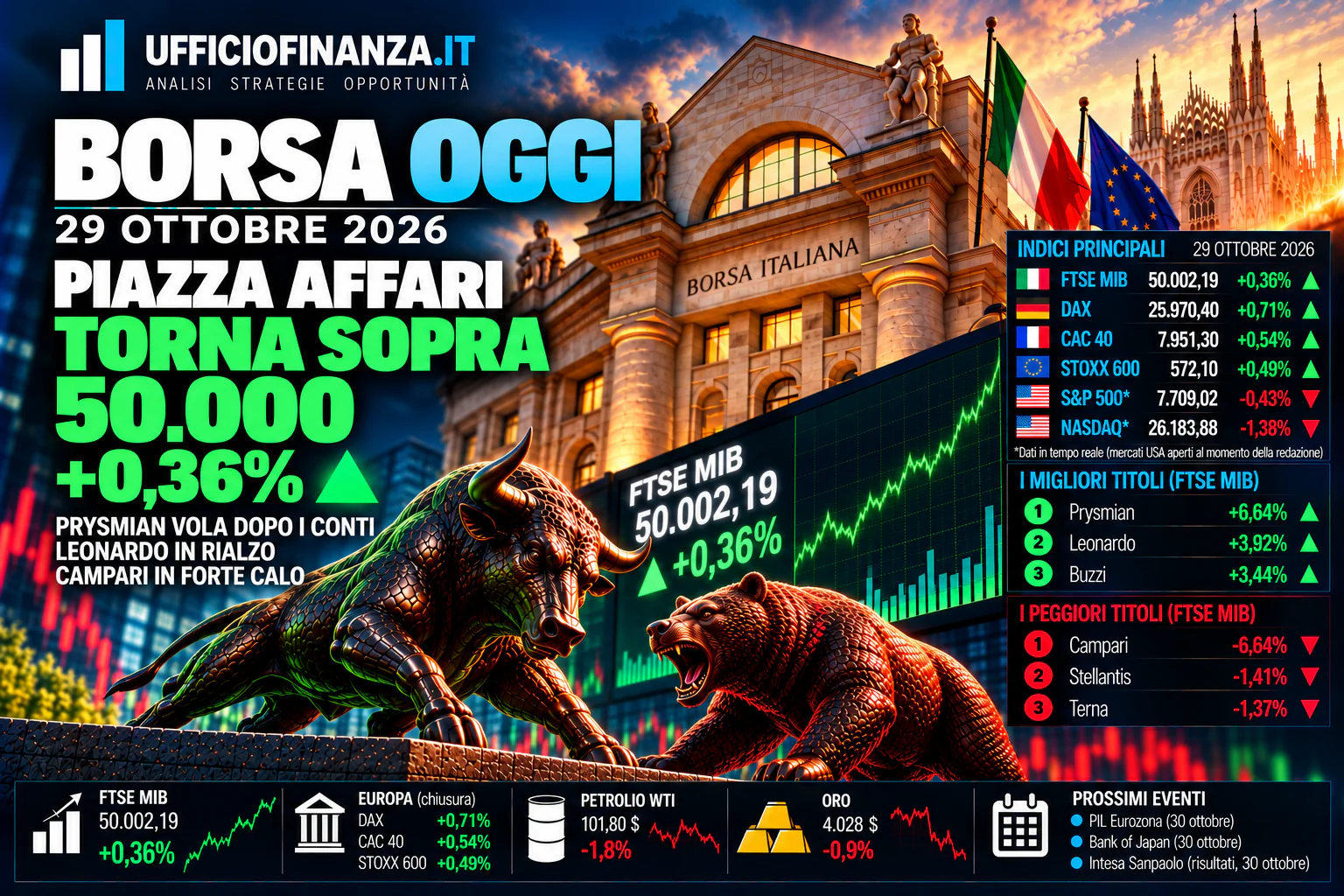 Borsa 29.10.2026