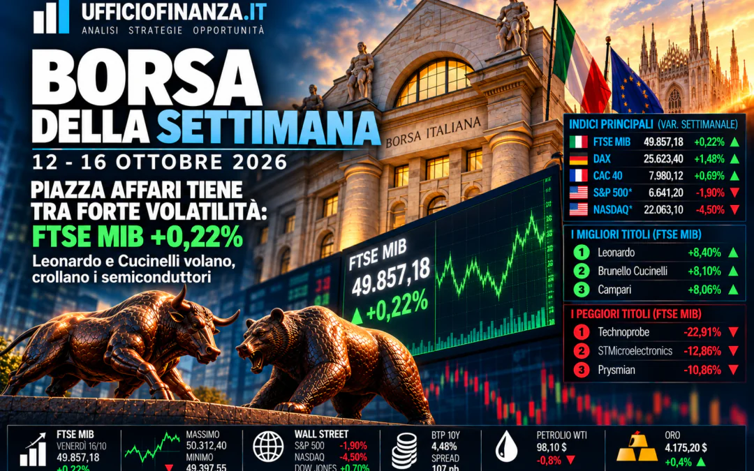 Borsa 12-16 ottobre 2026